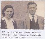 Pausi y dolores en 1951 en el pueblo de ambos Santa Mara de las Hoyas
